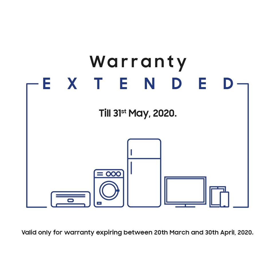 warranty extended till31st may2020